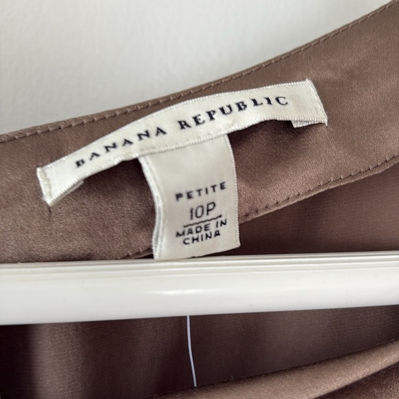 Banana Republic Silk Flutter Sleeve Dress 10P - Picture 6 of 8